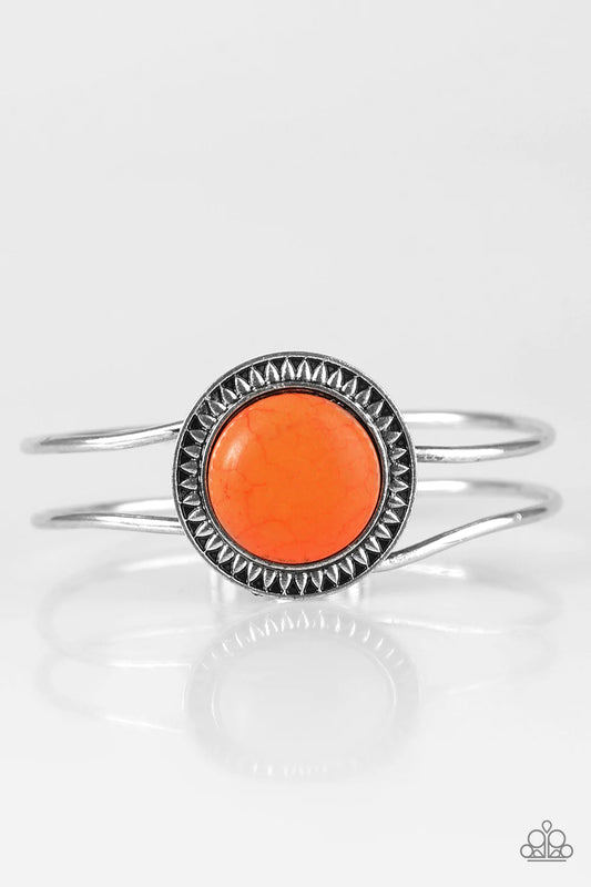 Pulsera Paparazzi ~ En DUNE With The Times - Naranja