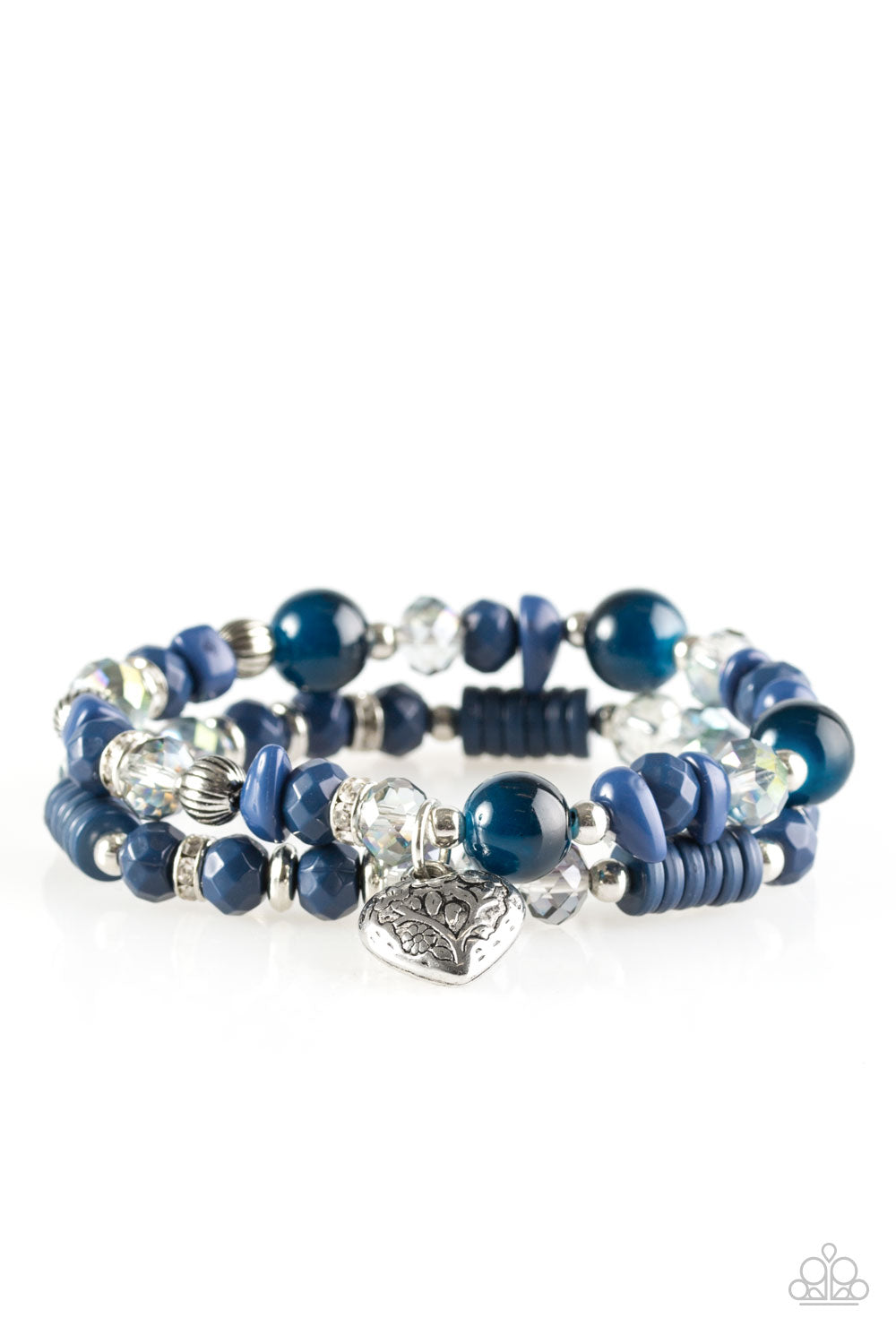 Pulsera Paparazzi ~ Escribiendo mi propia historia de amor - Azul