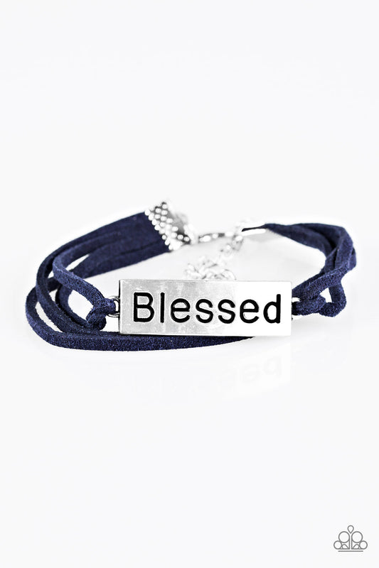 Paparazzi Bracelet ~ Feeling Blessed - Blue