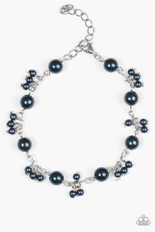 Paparazzi Bracelet ~ Posh In Pearls - Blue