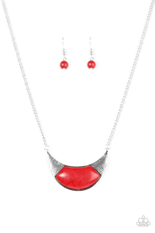 Paparazzi Necklace ~ Run With The Pack - Red