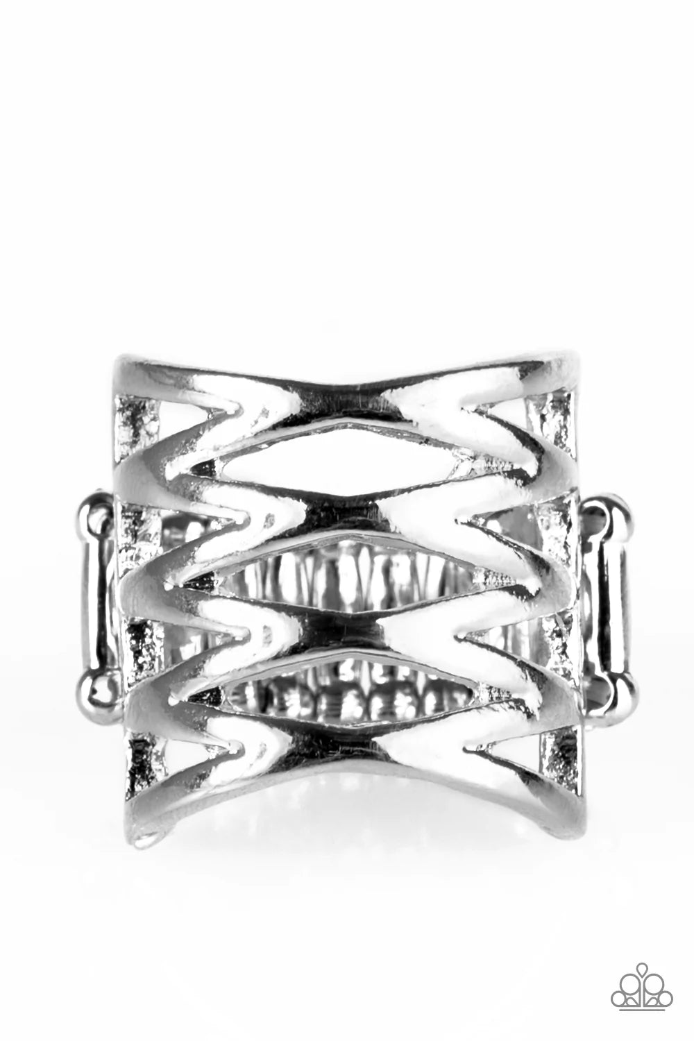 Paparazzi Ring ~ Trapped In Shimmer - Silver