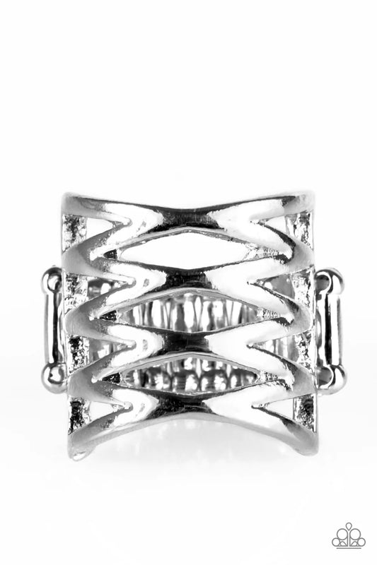 Paparazzi Ring ~ Trapped In Shimmer - Silver