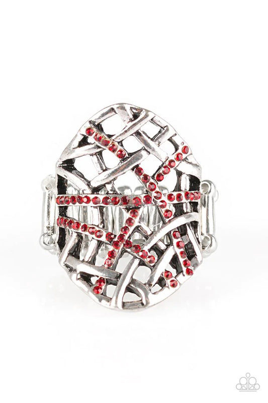 Paparazzi Ring ~ Controlled Chaos - Red