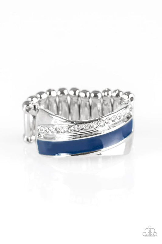 Paparazzi Ring ~ Wrapped In Radiance - Blue
