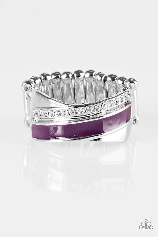 Paparazzi Ring ~ Wrapped In Radiance - Purple