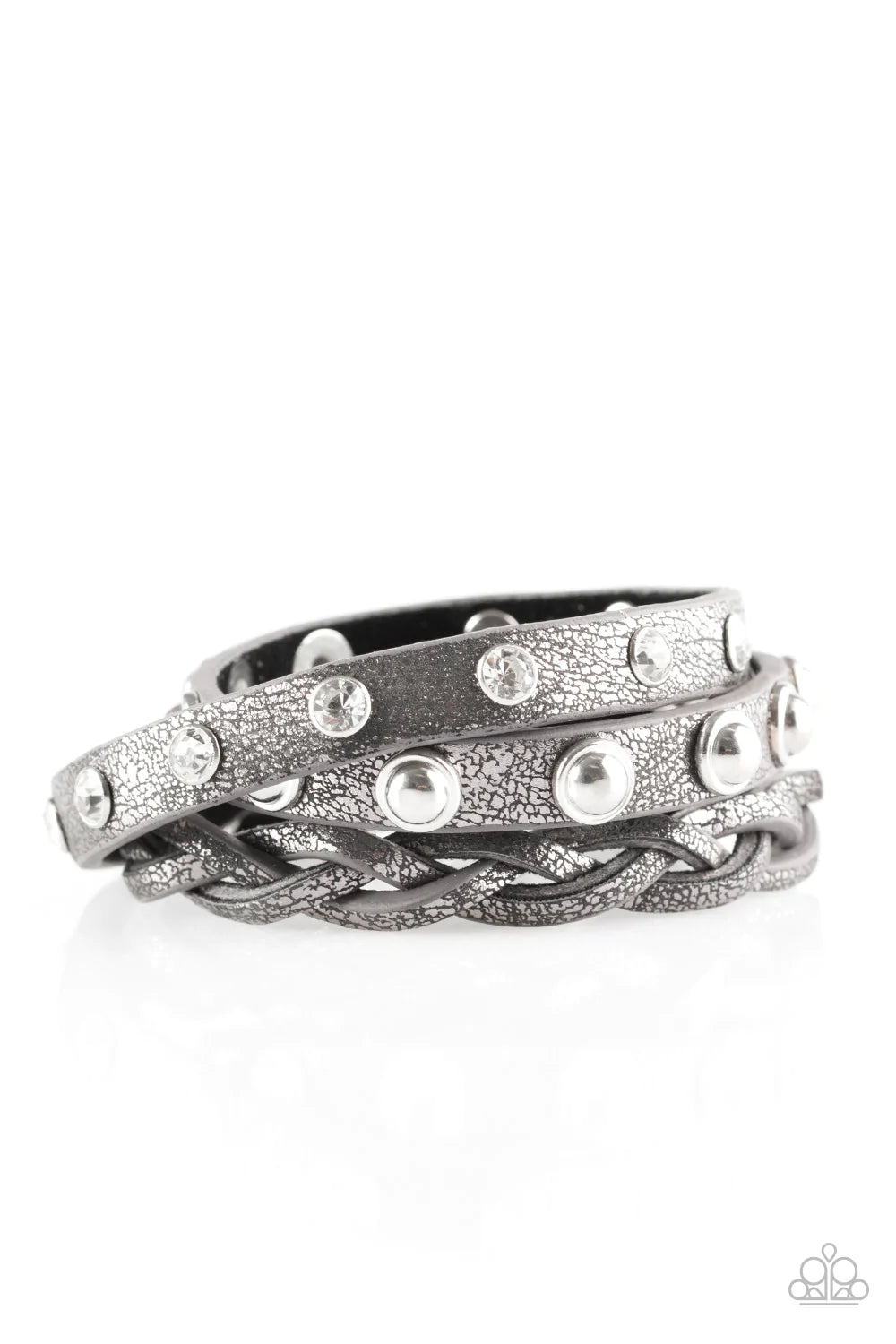 Pulsera Paparazzi ~ Runway Rave - Plata