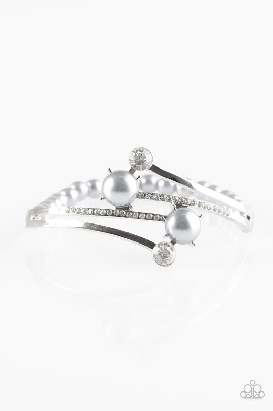 Paparazzi Bracelet ~ Can Only Go UPSCALE - Silver