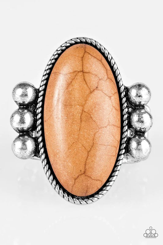 Paparazzi Ring ~ Skipping SANDSTONES - Brown