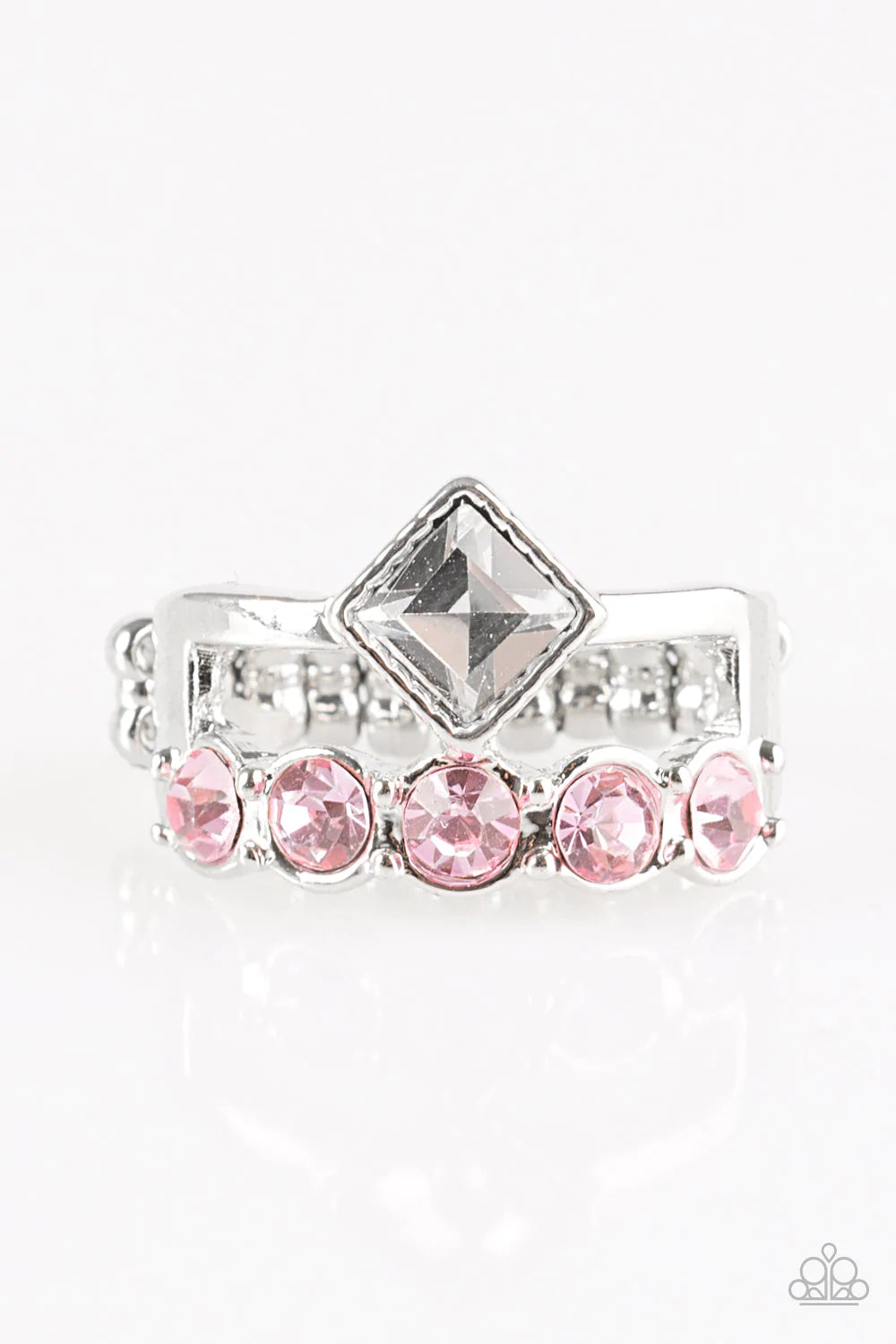 Paparazzi Ring ~ Gone With The Glitter - Pink