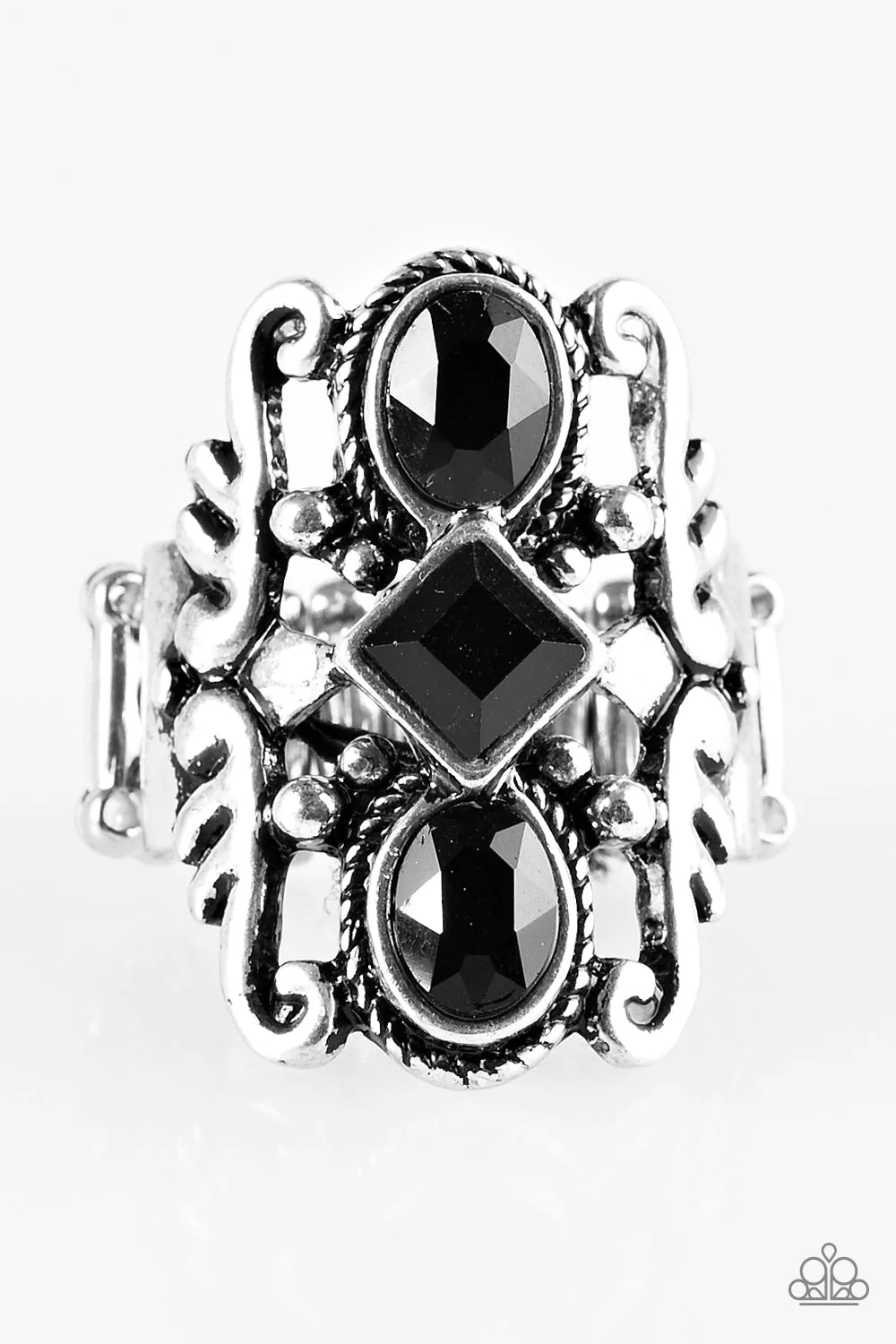 Paparazzi Ring ~ Tiki Twinkle - Black