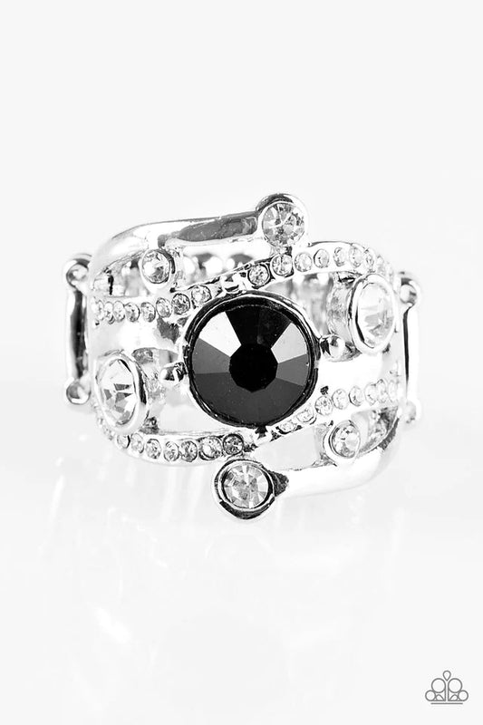 Paparazzi Ring ~ Colorful Constellations - Black