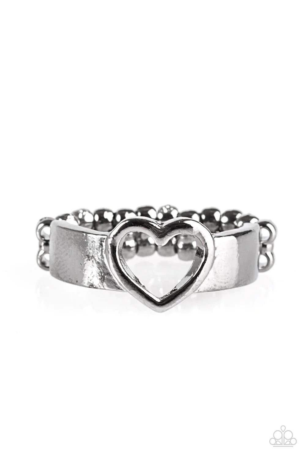 Paparazzi Ring ~ Skipping Heartbeats - Black