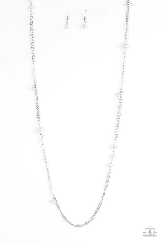 Paparazzi Necklace ~ I Stil-etto Believe! - White