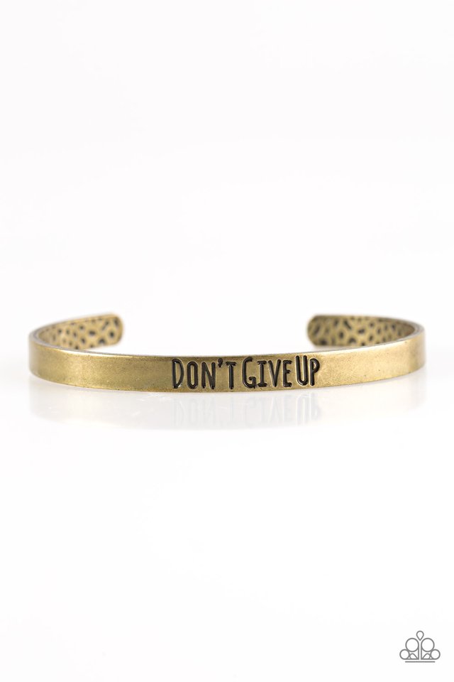 Paparazzi Bracelet ~ Dont Give Up - Brass