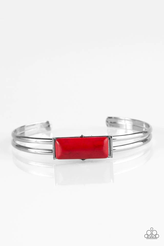 Pulsera Paparazzi ~ Desert Highway - Rojo