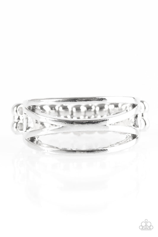 Paparazzi Ring ~ Top Edge - Silver