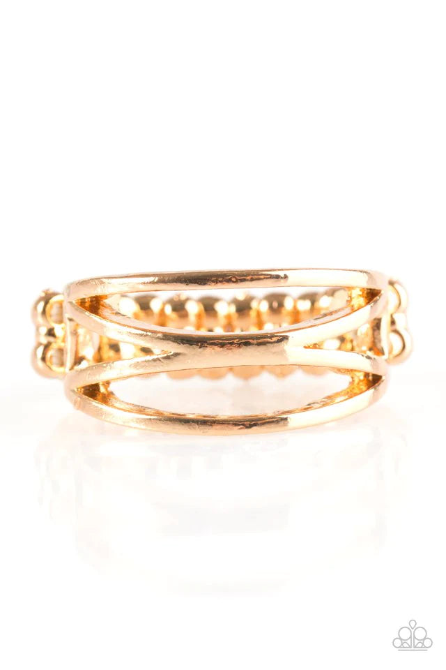 Paparazzi Ring ~ Top Edge - Gold