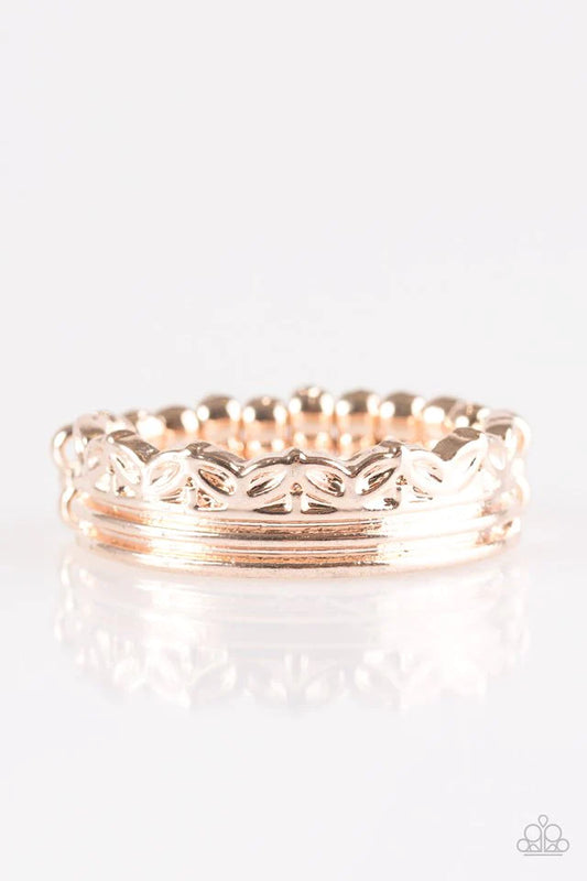 Paparazzi Ring ~ Seeing Is BeLEAFing - Rose Gold