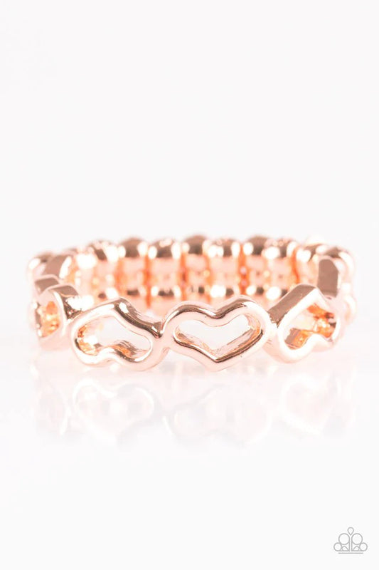 Paparazzi Ring ~ Heart Art - Copper