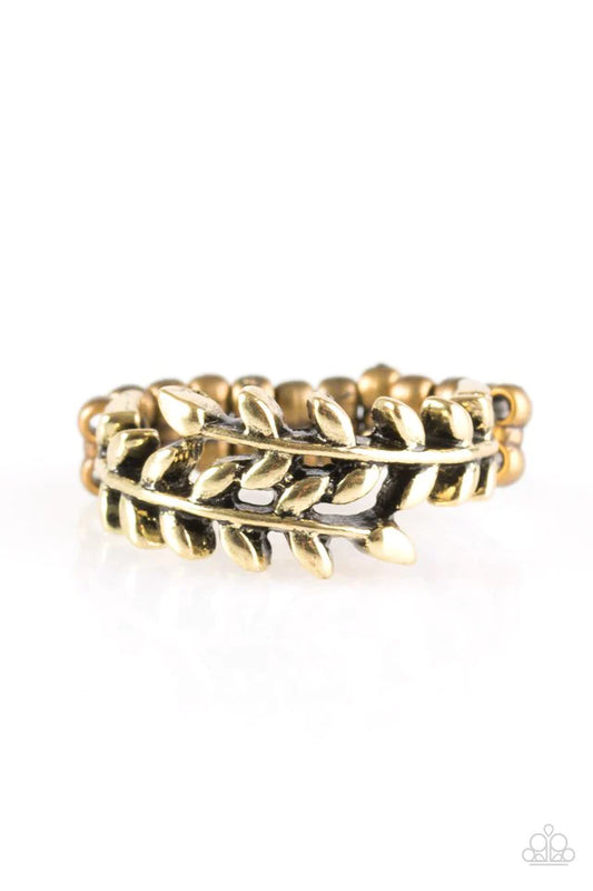 Paparazzi Ring ~ Port VINE - Brass