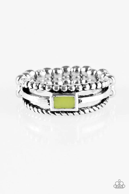 Paparazzi Ring ~ Street Edge - Green