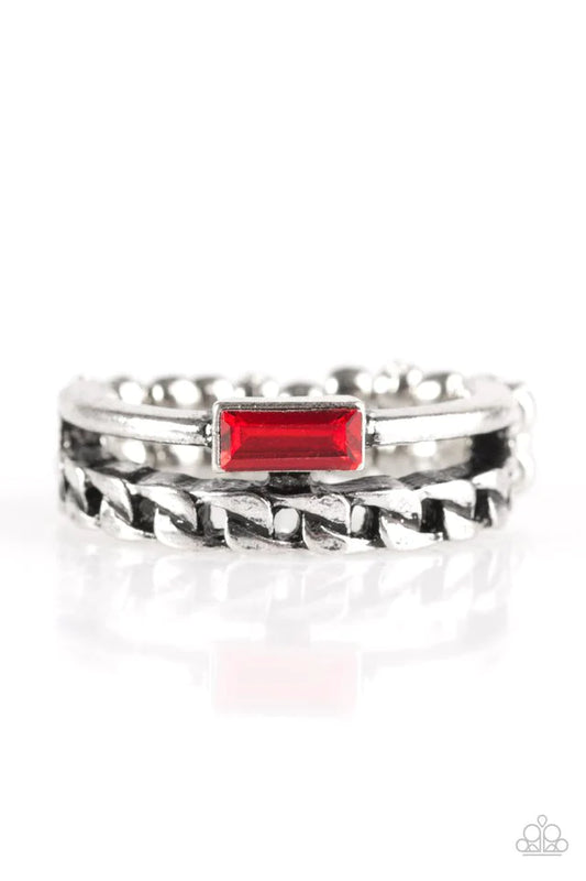 Paparazzi Ring ~ Edge Effect - Red