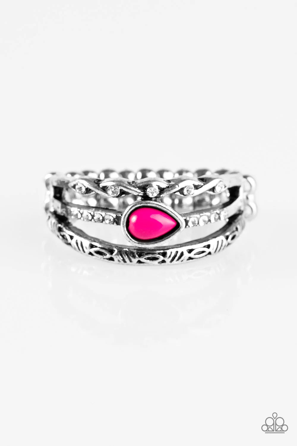 Paparazzi Ring ~ Home Is Where The CAVE Is - Pink