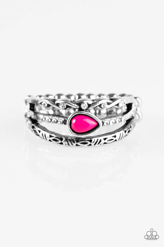 Paparazzi Ring ~ Home Is Where The CAVE Is - Pink