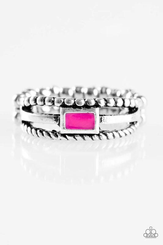 Paparazzi Ring ~ Street Edge - Pink