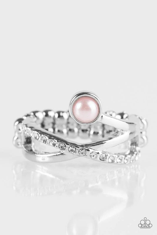 Anillo Paparazzi ~ GLAM frontal - Rosa