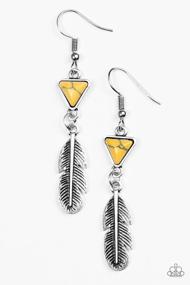 Paparazzi Earring ~ Give It A NEST! - Yellow