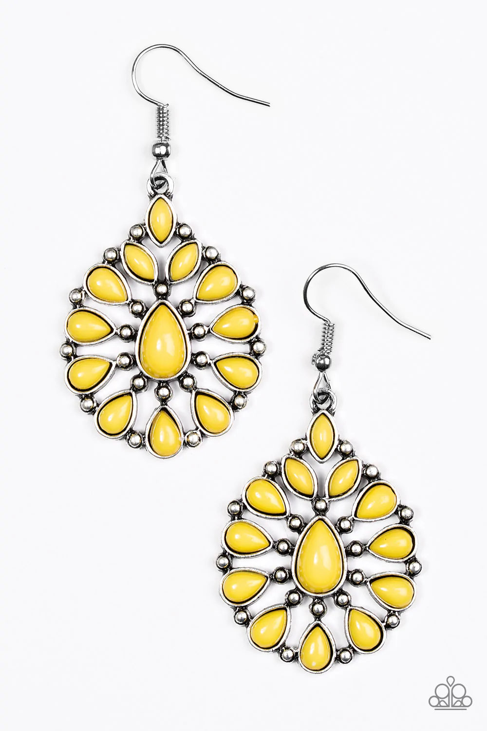 Paparazzi Earring ~ Wild Is My Favorite Color Yellow Paparazzi Jewelry Online Store