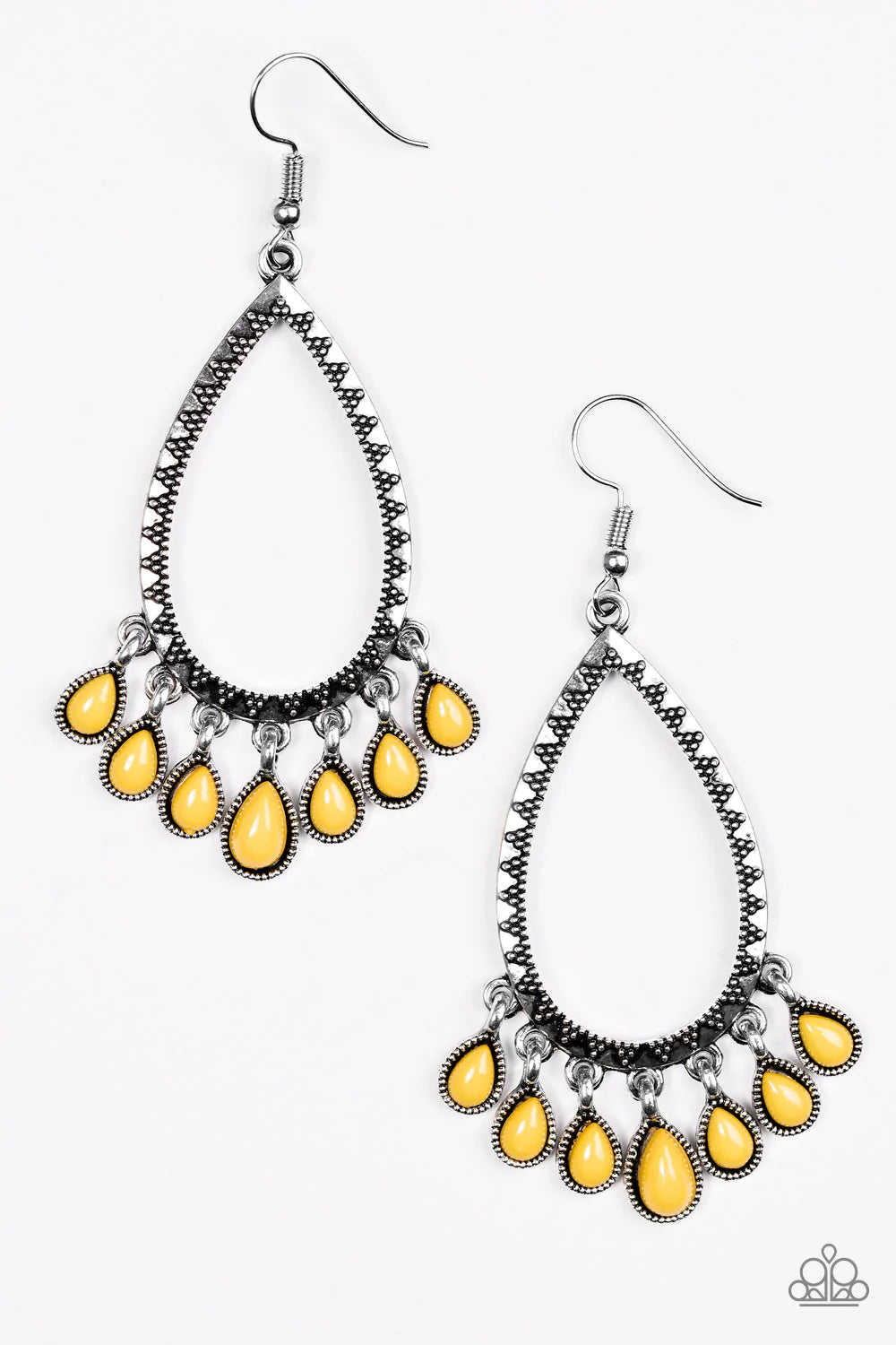 Paparazzi Earring ~ Radiant Bursts - Yellow