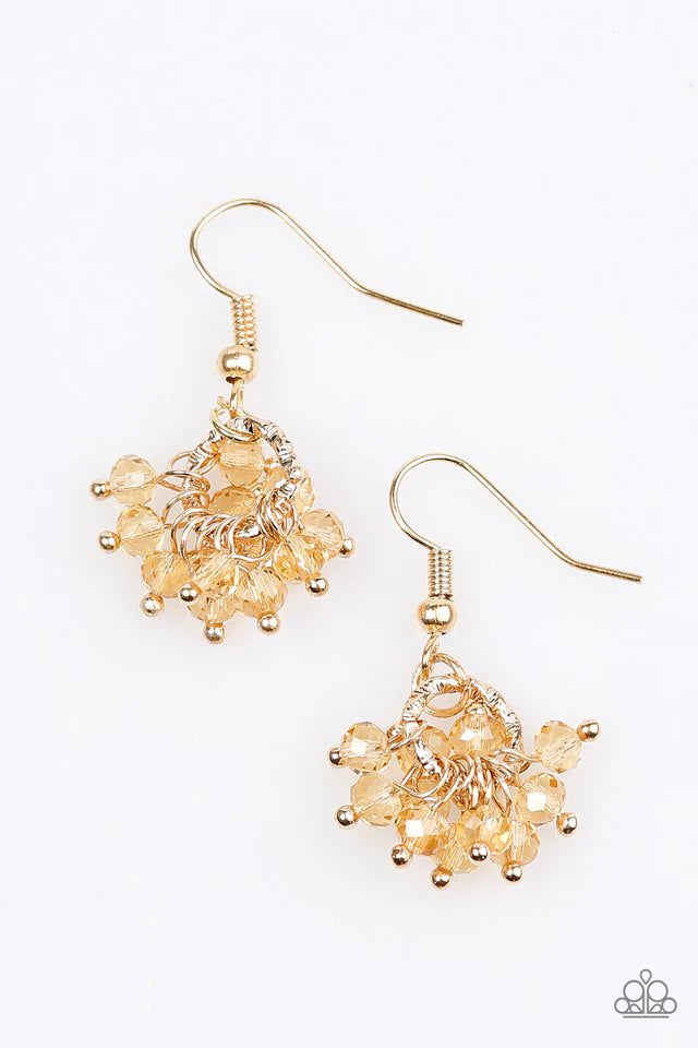 Paparazzi Earring ~ Spark and Shimmer - Gold