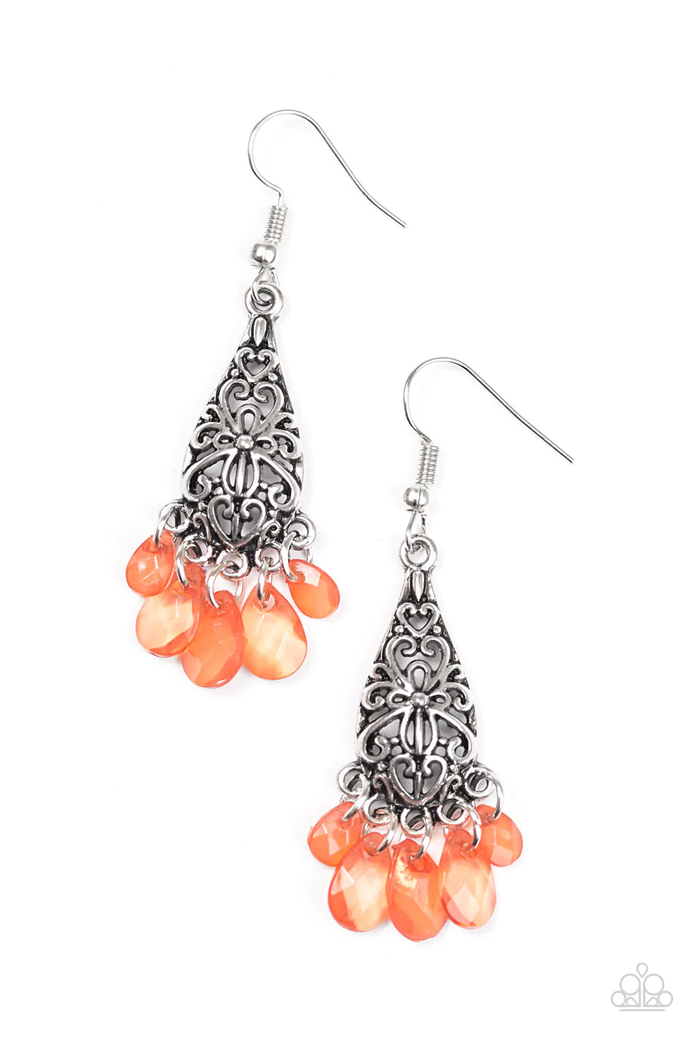 Paparazzi Earring ~ Geisha Glam - Orange