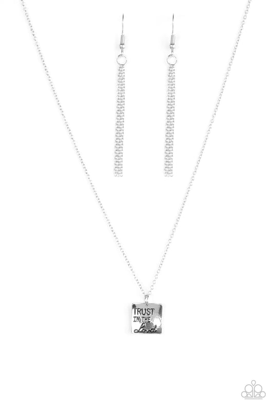 Paparazzi Necklace ~ Trust In Faith - Silver