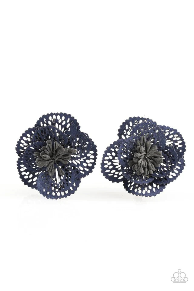 Paparazzi Hair Accessories ~ Lace Gardens - Blue