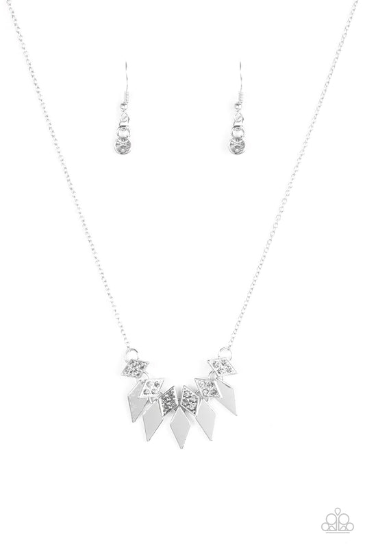 Paparazzi Necklace ~ Over The Edge - Silver