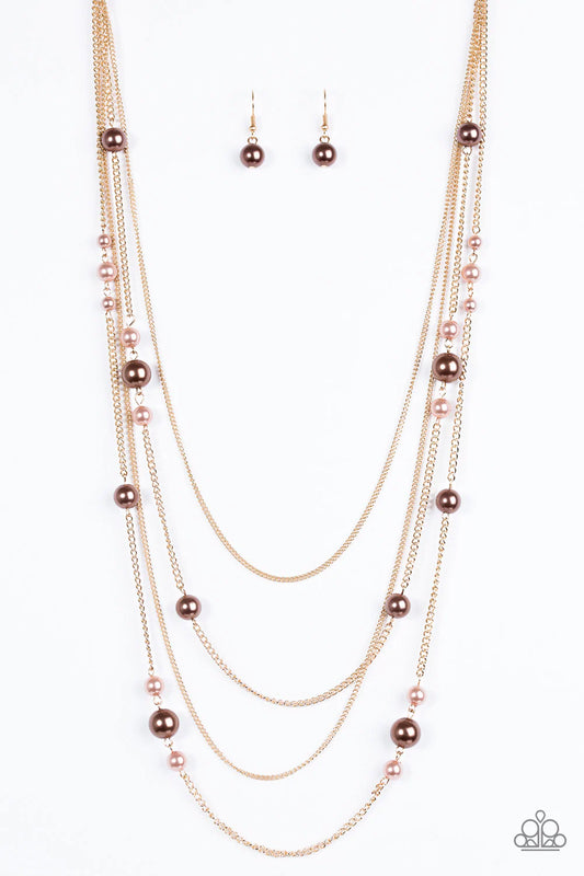 Paparazzi Necklace ~ Classical Refinement - Brown