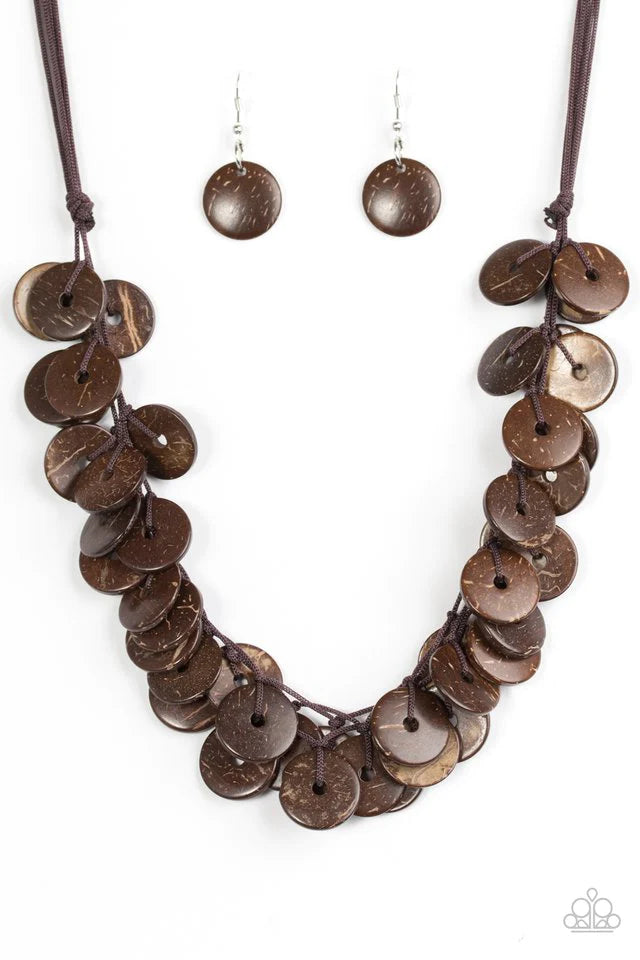 Paparazzi Necklace ~ Jammin In Jamaica - Brown