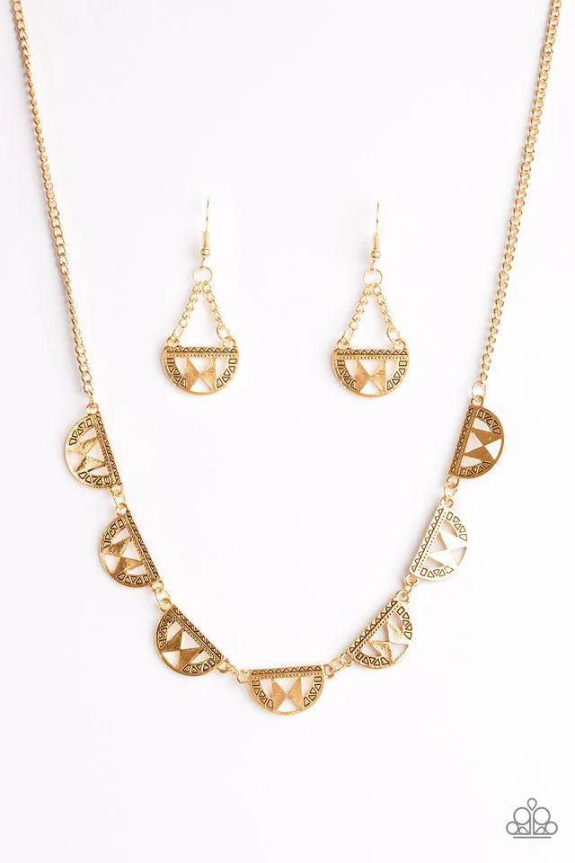 Paparazzi Necklace ~ Egyptian Empire - Gold