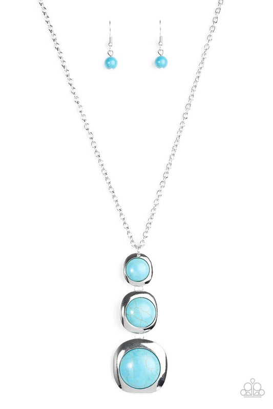 Collar Paparazzi ~ Piedra Tranquilidad - Azul