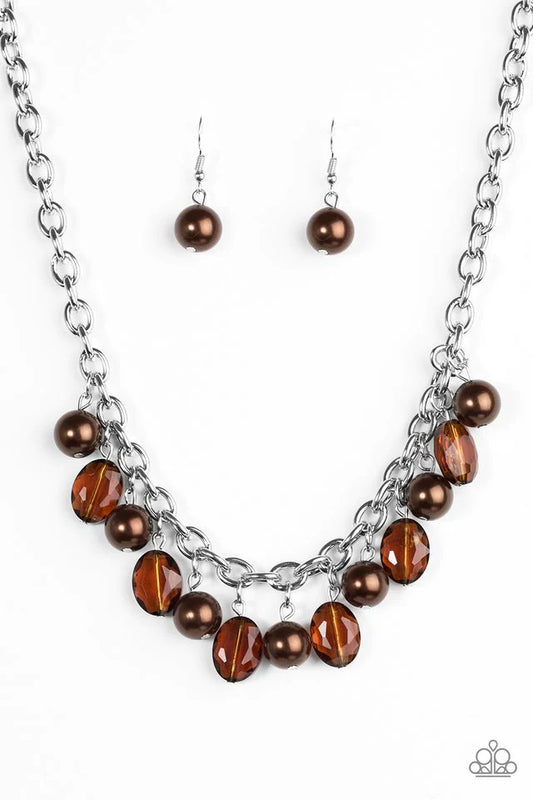 Paparazzi Necklace ~ Celebrity Status - Brown