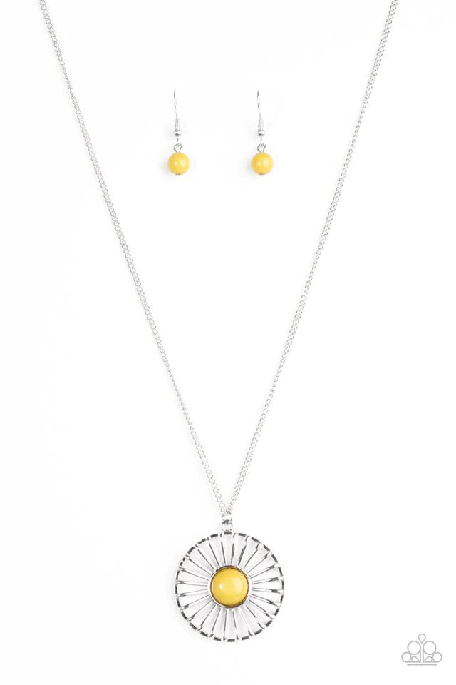Paparazzi Necklace ~ She WHEEL Be Loved - Yellow