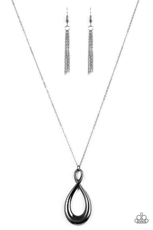 Paparazzi Necklace ~ Twisted Tranquility - Black