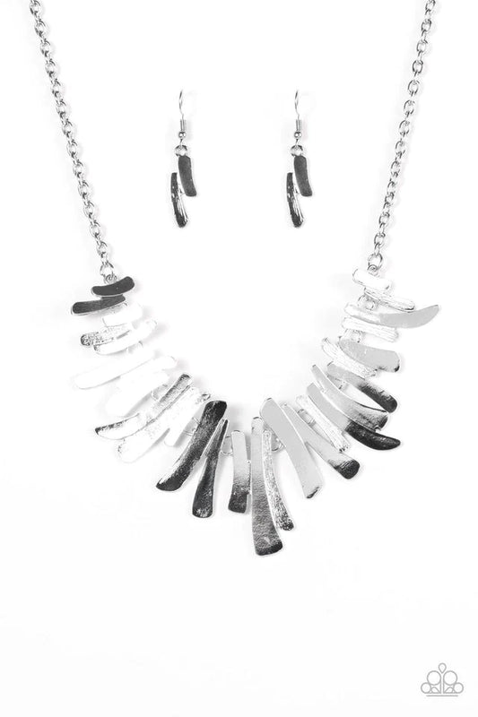 Paparazzi Necklace ~ Hold Some, BOLD Some - Silver