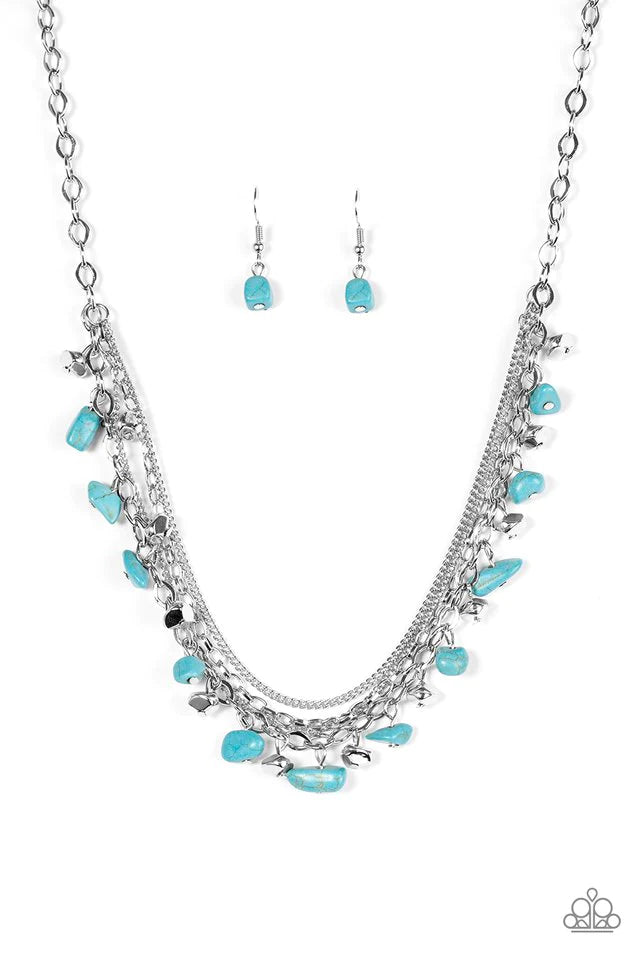 Paparazzi Necklace ~ Canyon Escape - Blue