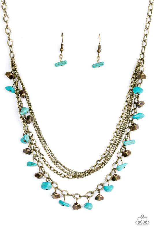 Paparazzi Necklace ~ Canyon Escape - Brass