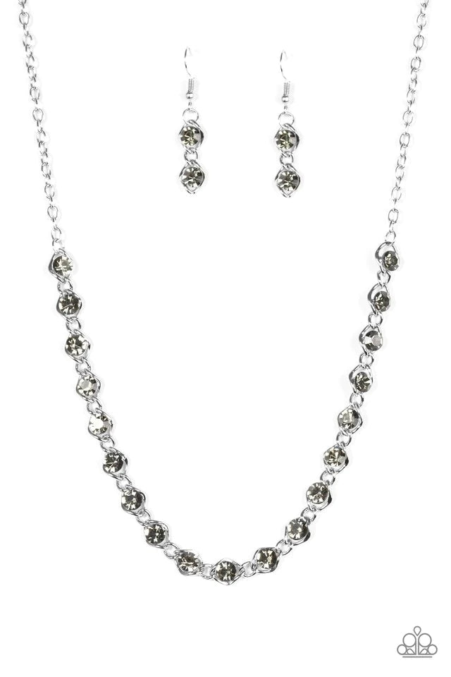 Paparazzi Necklace ~ Shes A GLAM-eater - Silver